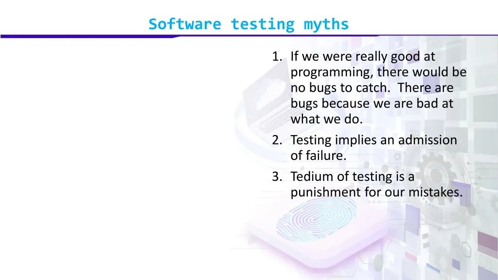 software testing myths