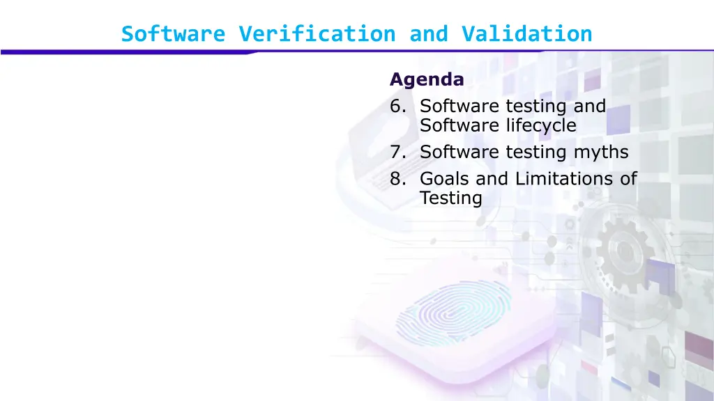 software verification and validation 2