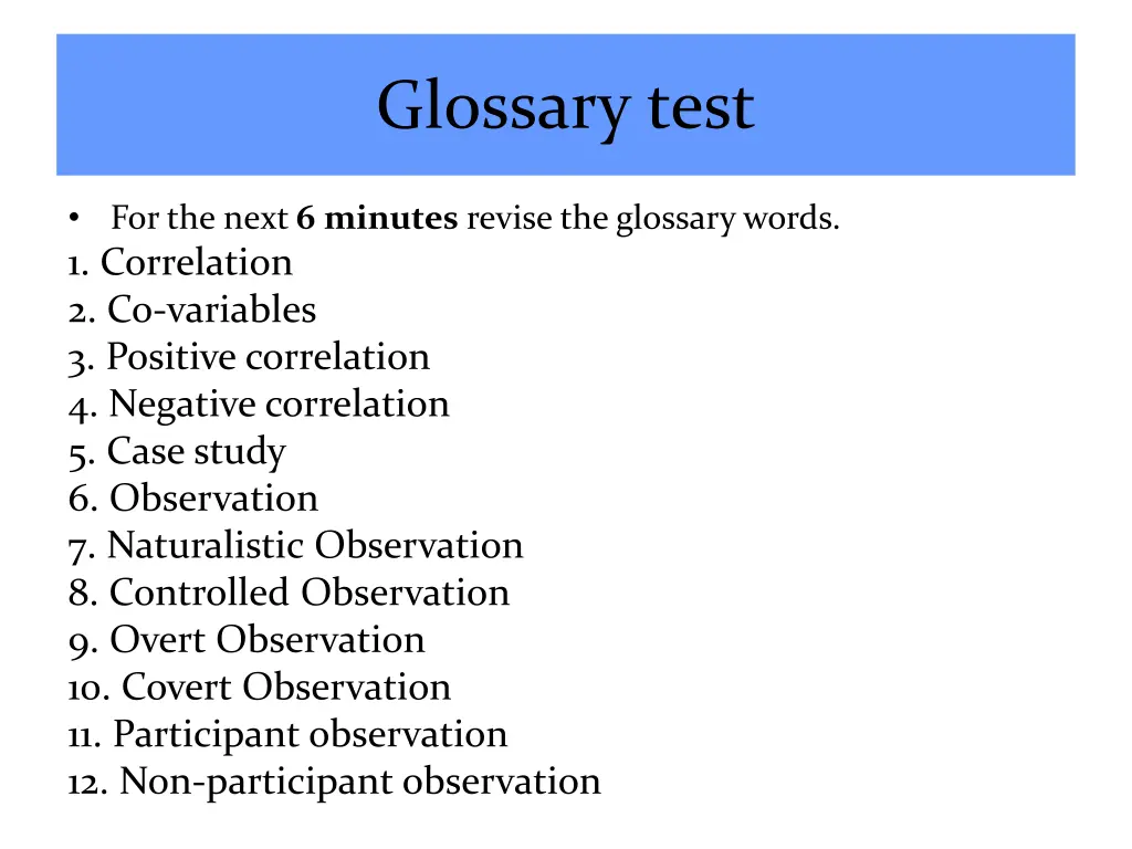 glossary test
