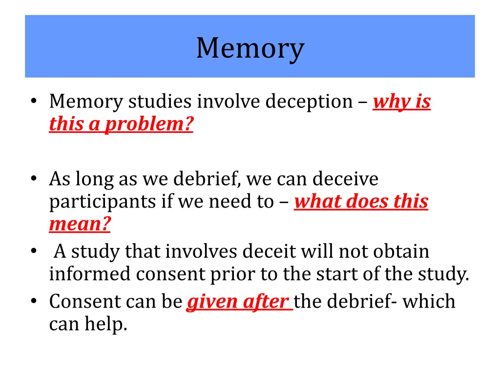 memory