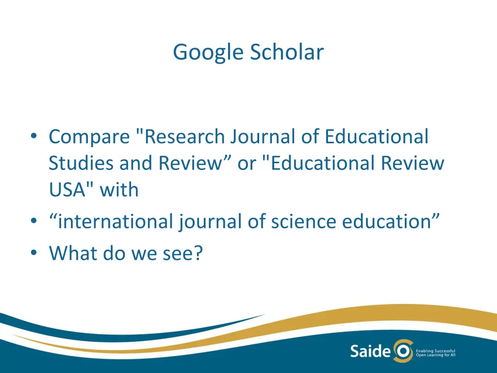 google scholar