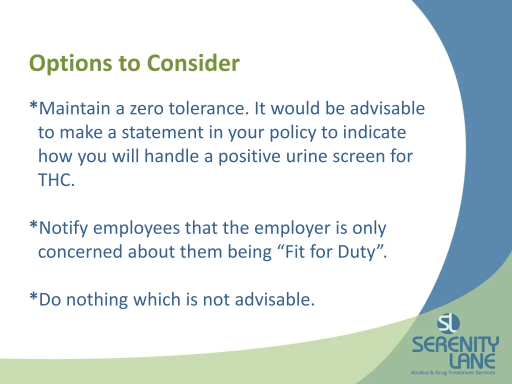 options to consider