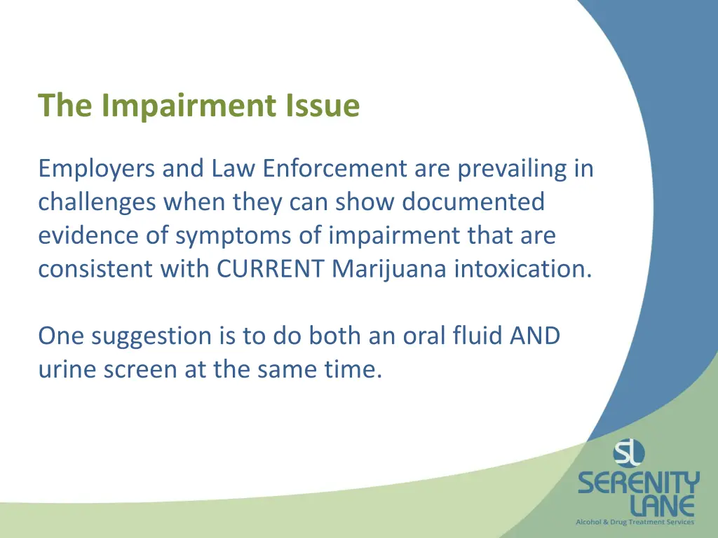 the impairment issue