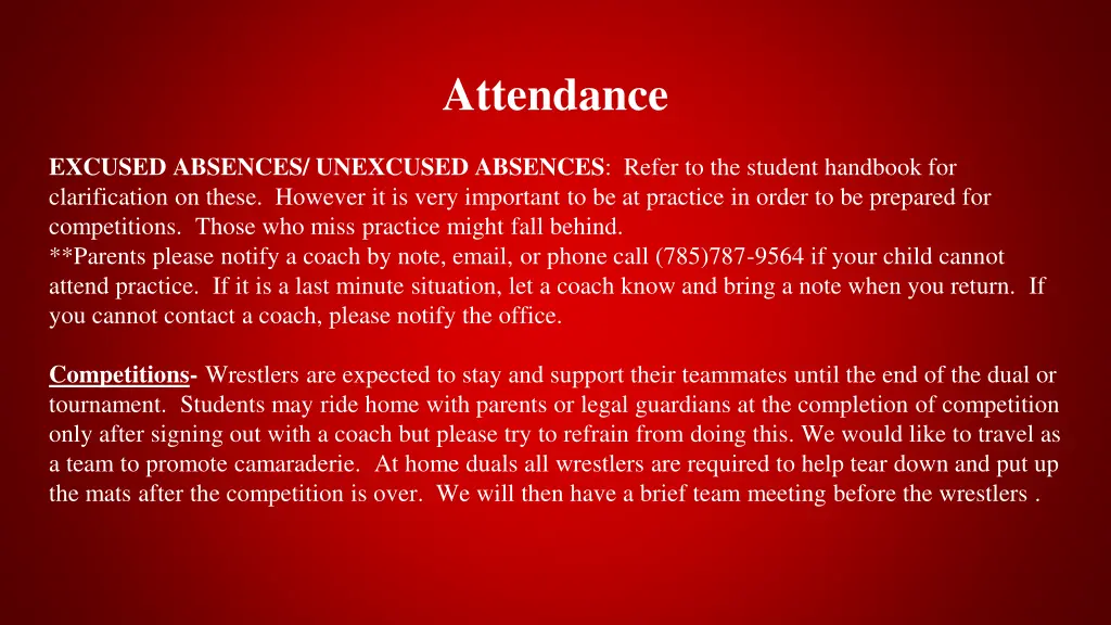 attendance 1