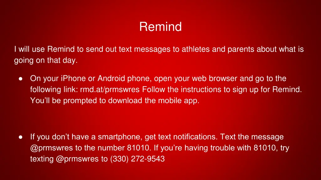 remind