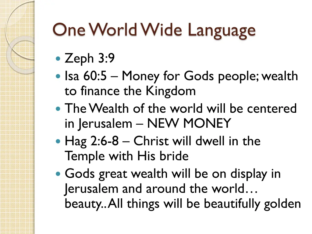 one world wide language