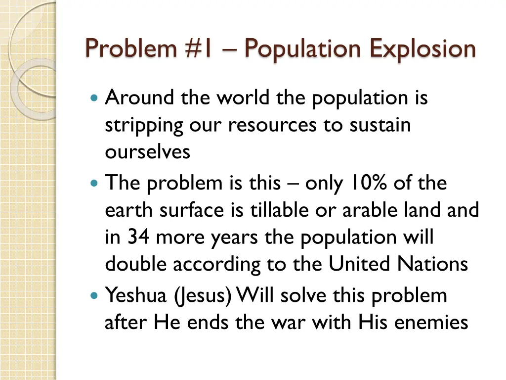 problem 1 population explosion