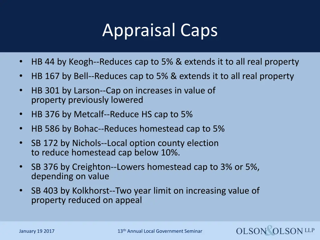 appraisal caps