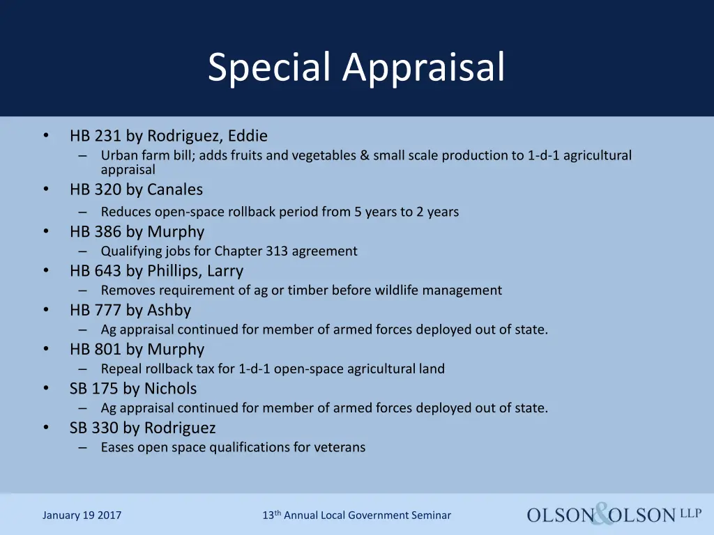 special appraisal
