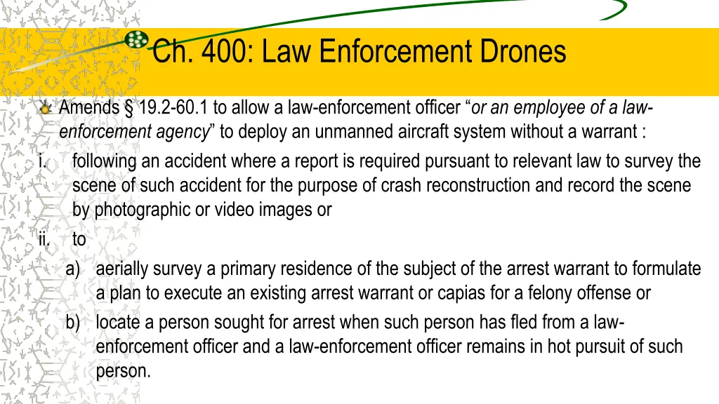 ch 400 law enforcement drones