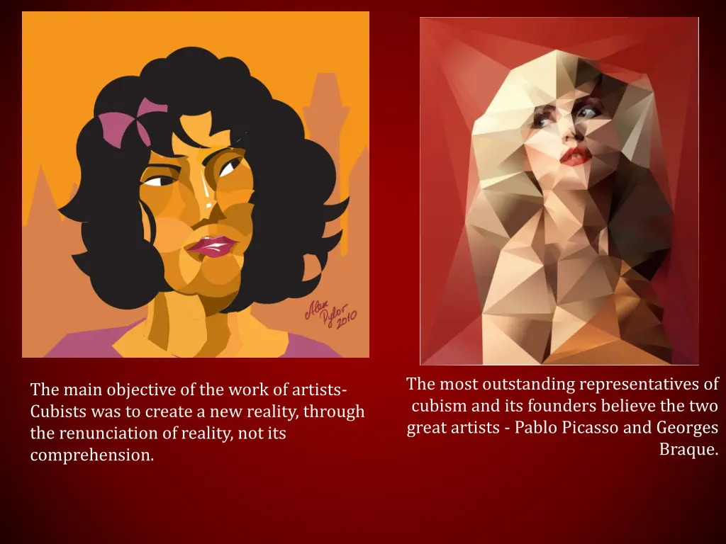 the most outstanding representatives of cubism