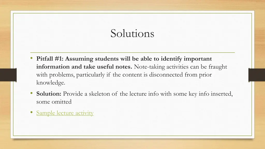solutions