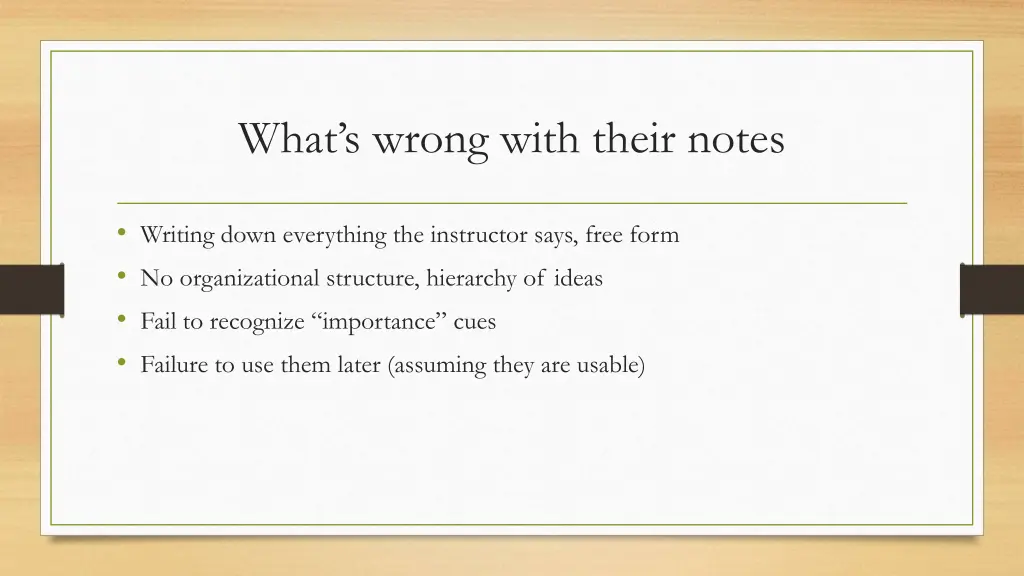 what s wrong with their notes