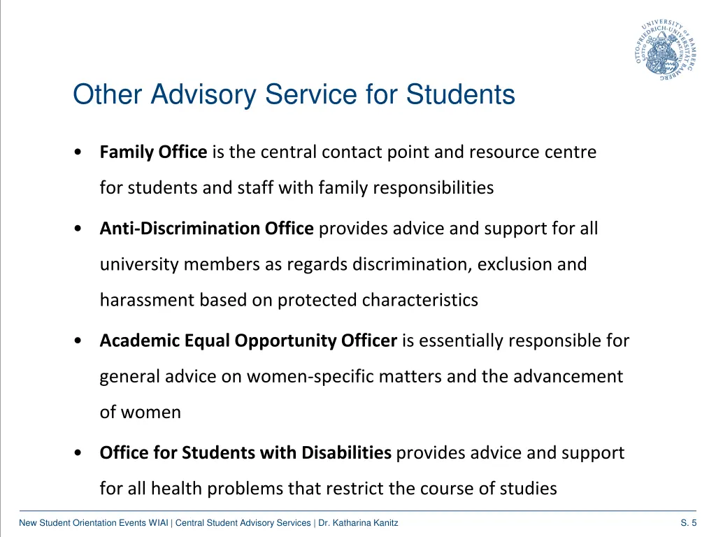 other advisory service for students 2