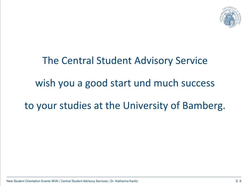 the central student advisory service