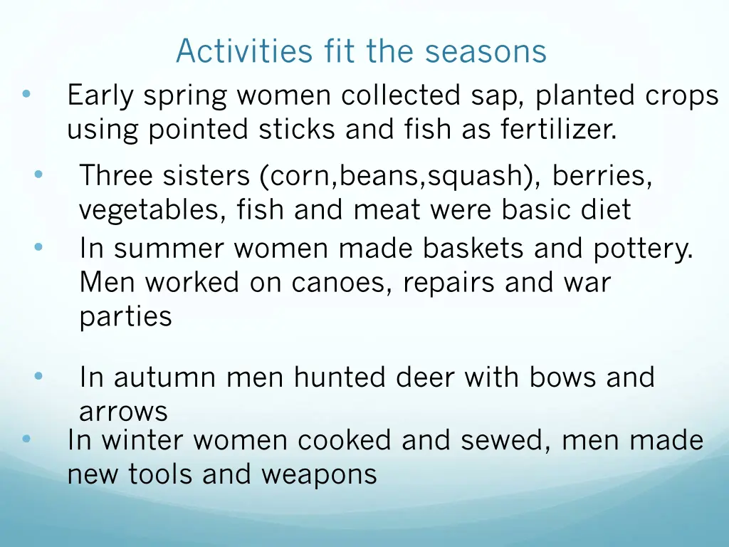activities fit the seasons early spring women