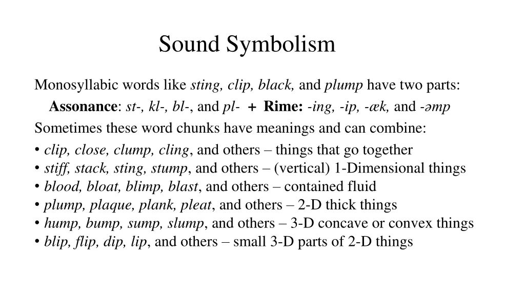 sound symbolism