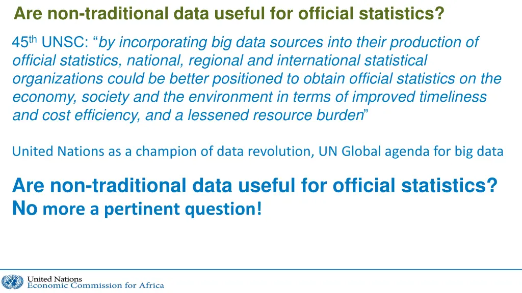 are non traditional data useful for official 2