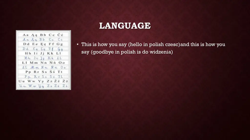 language