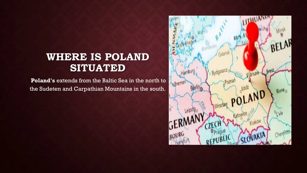 where is poland situated