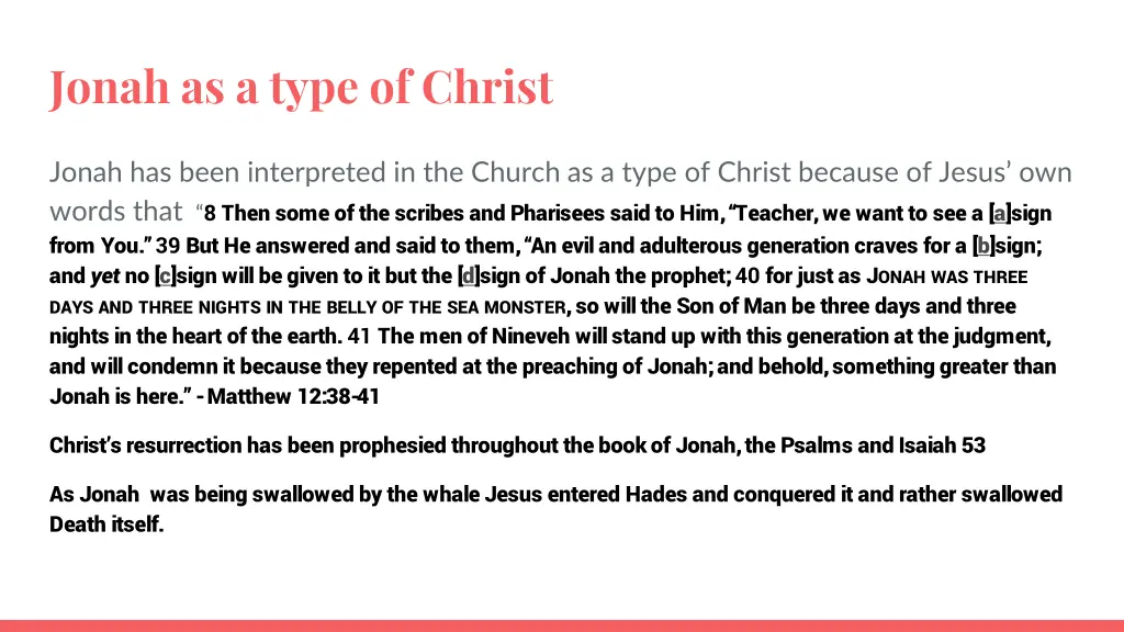 jonah as a type of christ