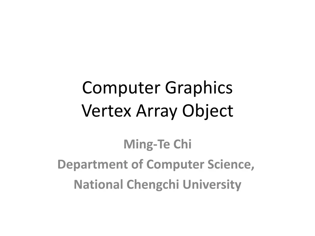 computer graphics vertex array object
