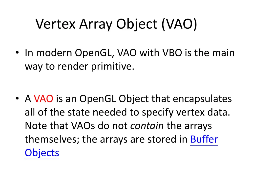 vertex array object vao