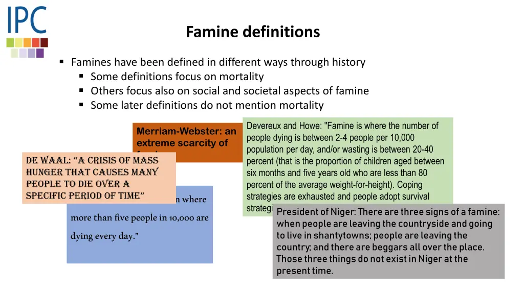 famine definitions