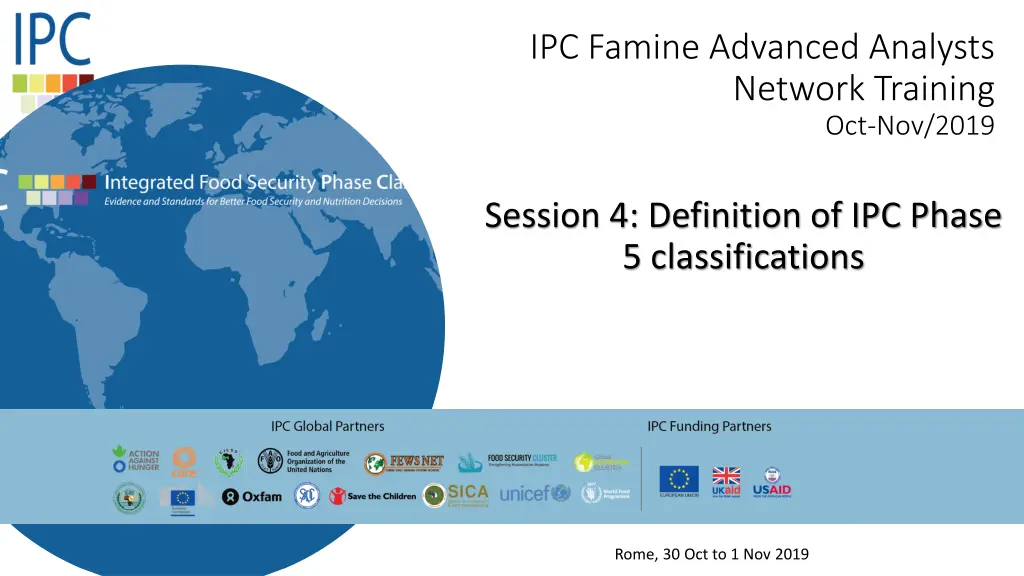 ipc famine advanced analysts network training