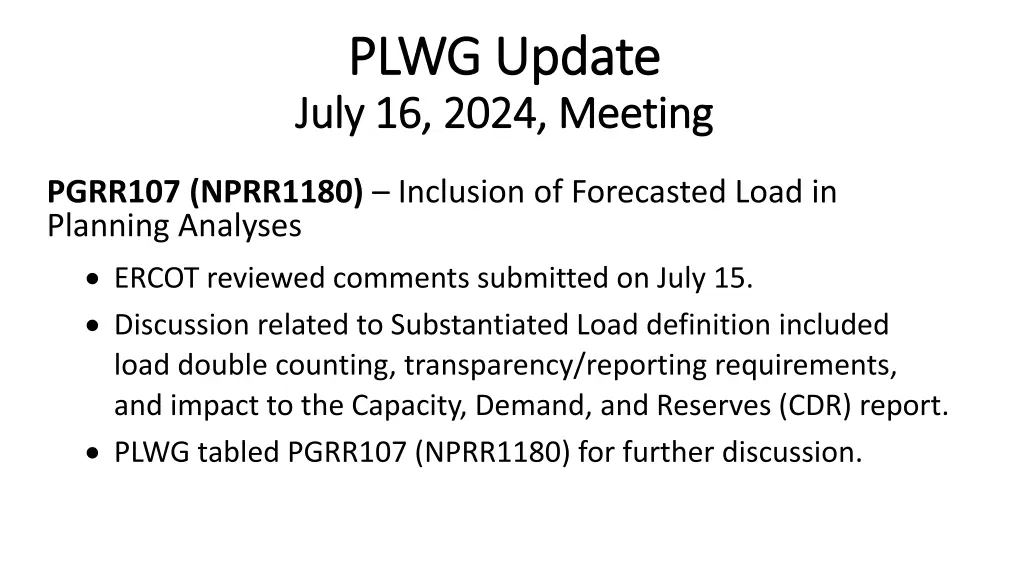 plwg update plwg update july 16 2024 meeting july