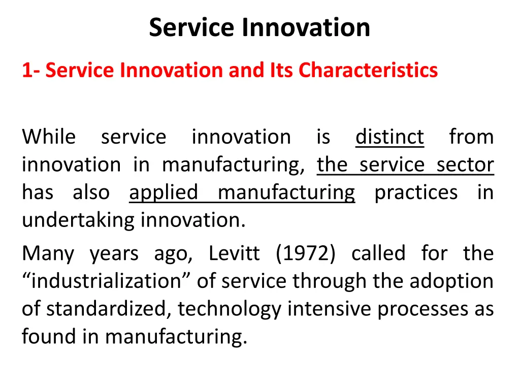 service innovation 12