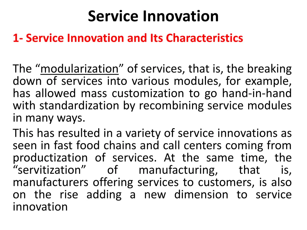 service innovation 13