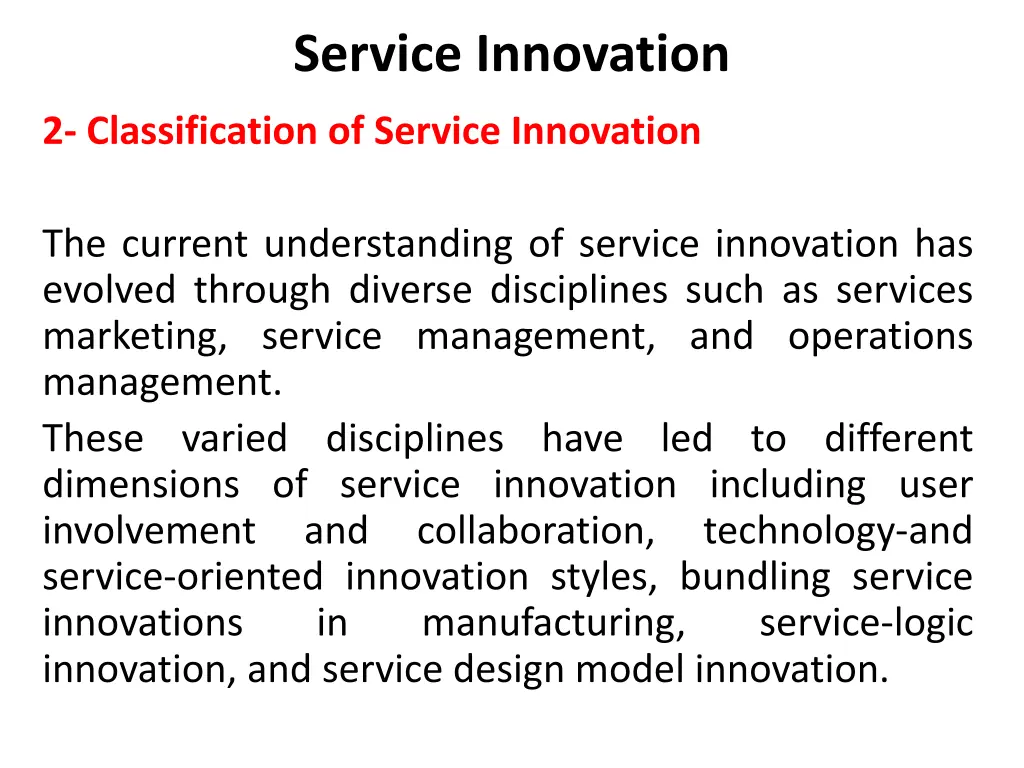 service innovation 16