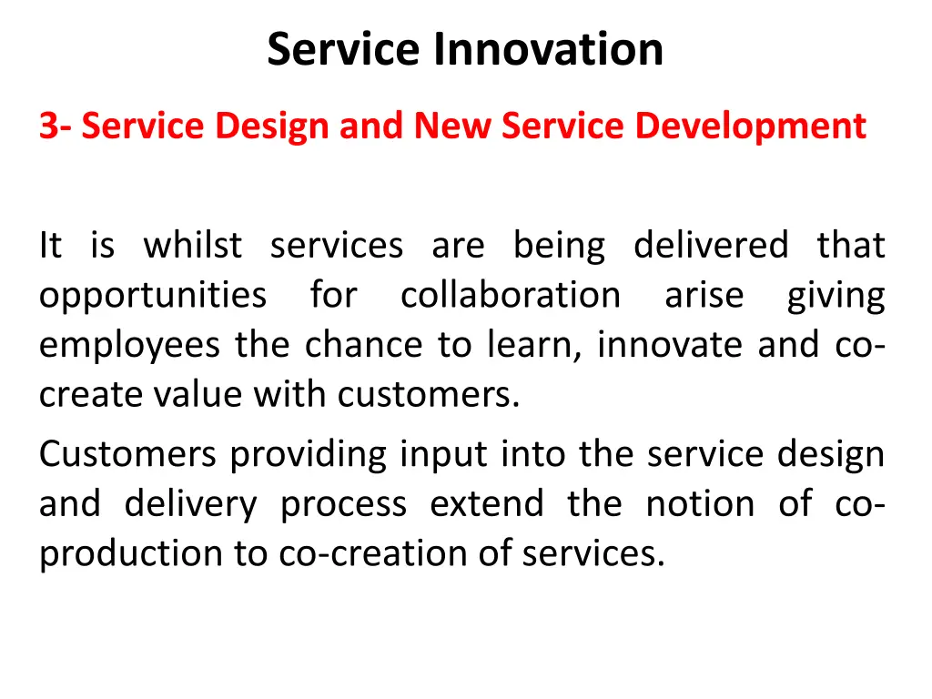 service innovation 23