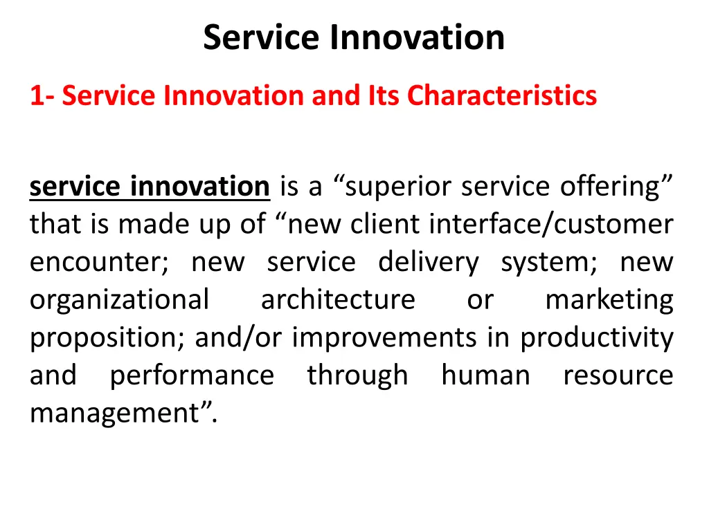 service innovation 4