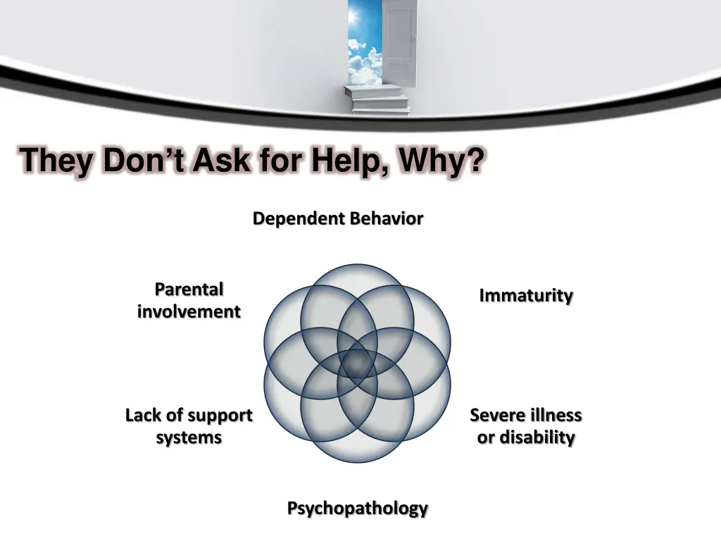 they don t ask for help why