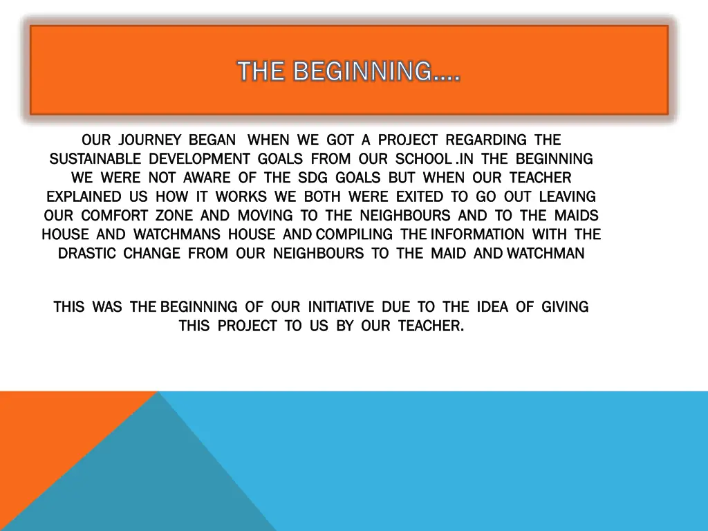 the beginning the beginning