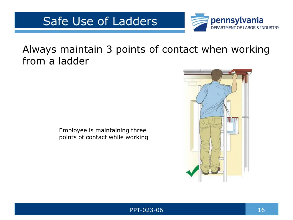 safe use of ladders 3