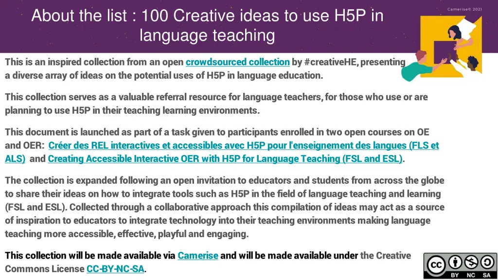 about the list 100 creative ideas