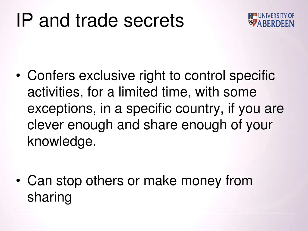 ip and trade secrets