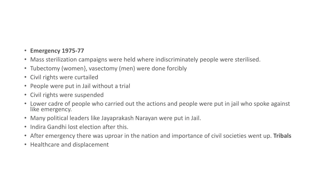emergency 1975 77 mass sterilization campaigns