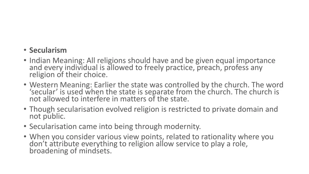 secularism indian meaning all religions should