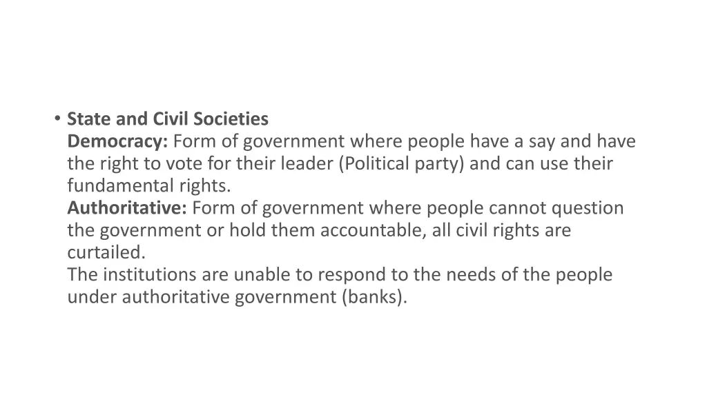 state and civil societies democracy form
