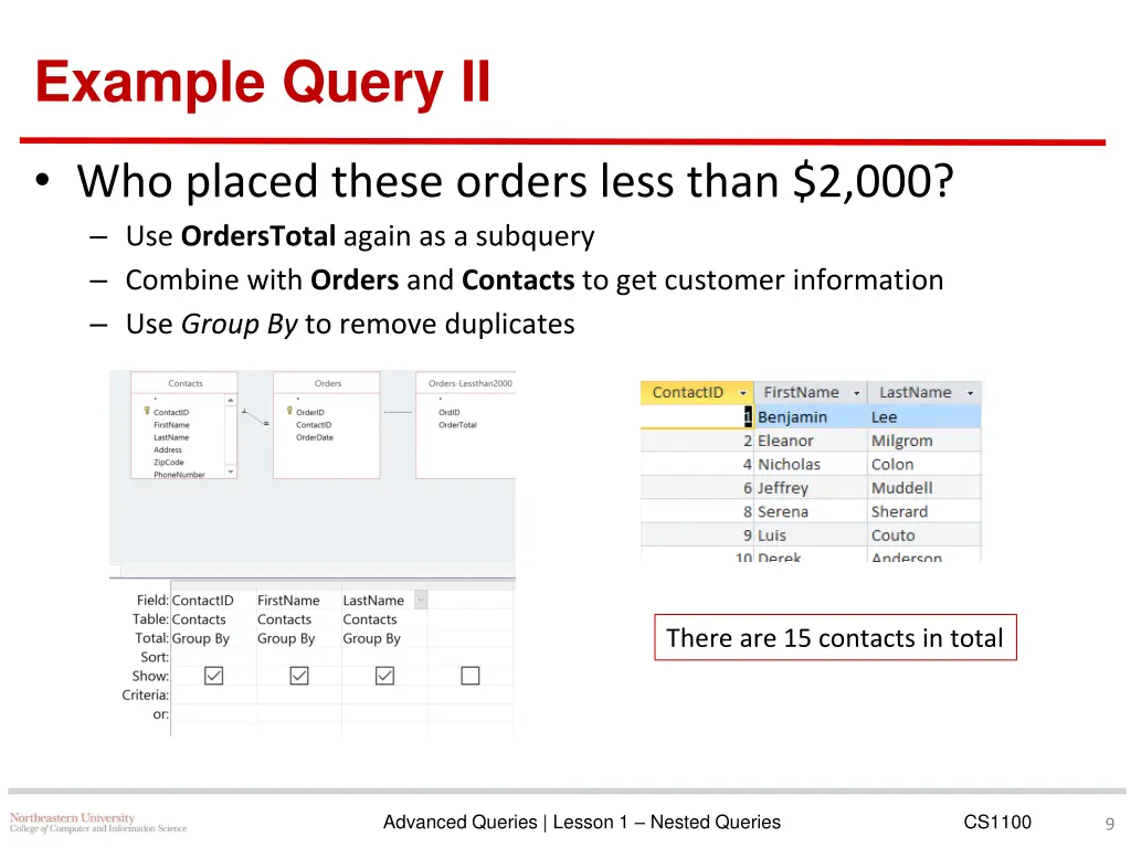 example query ii