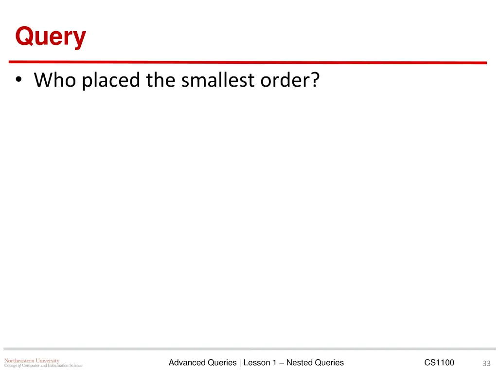 query 1