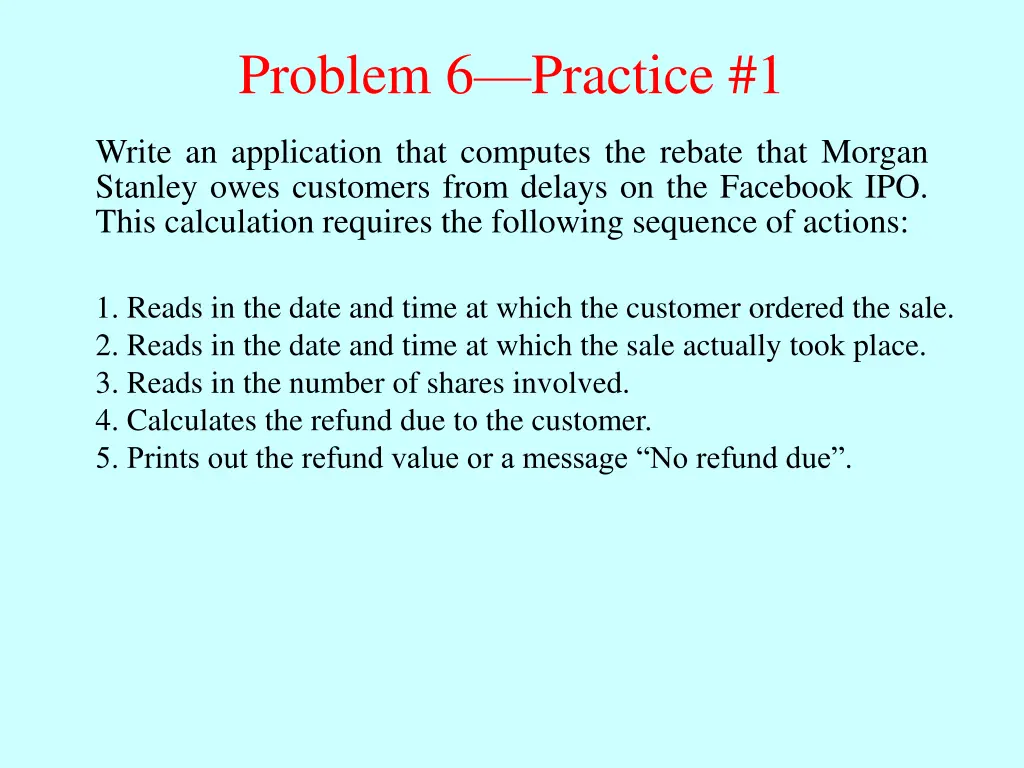 problem 6 practice 1