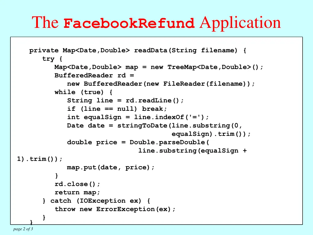 the facebookrefund application 1