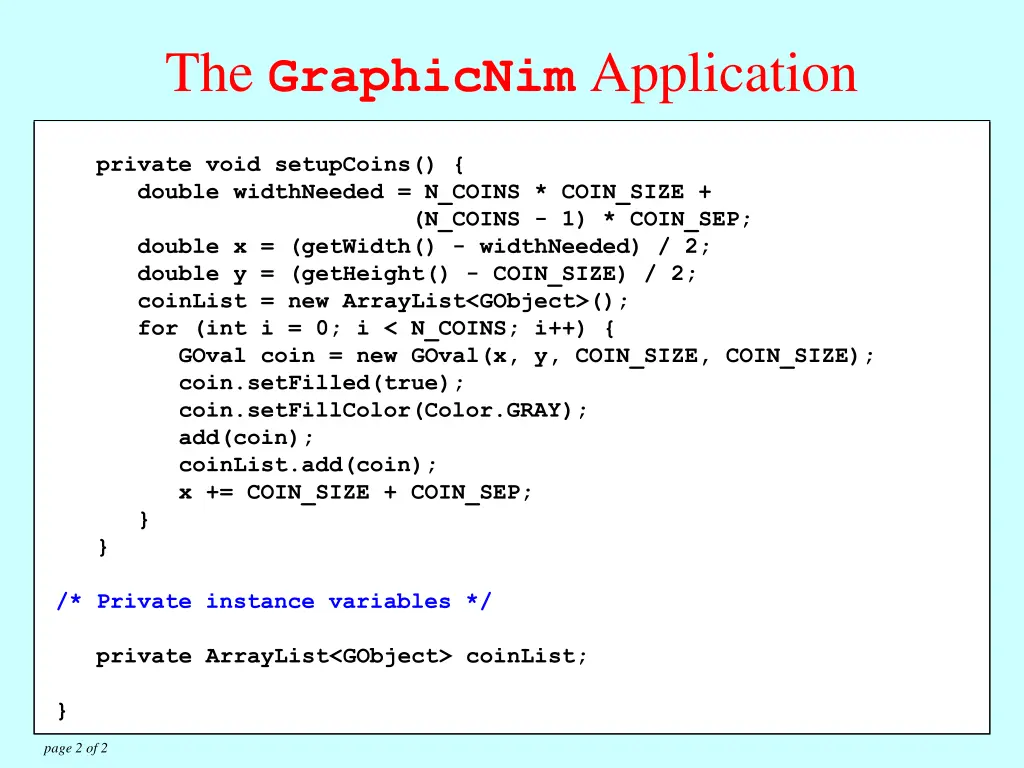 the graphicnim application 1