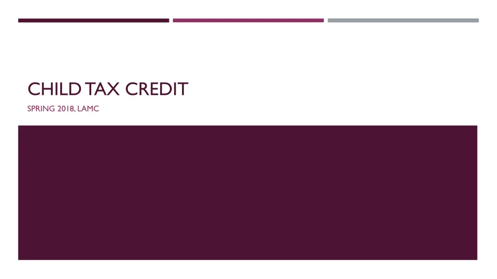 child tax credit