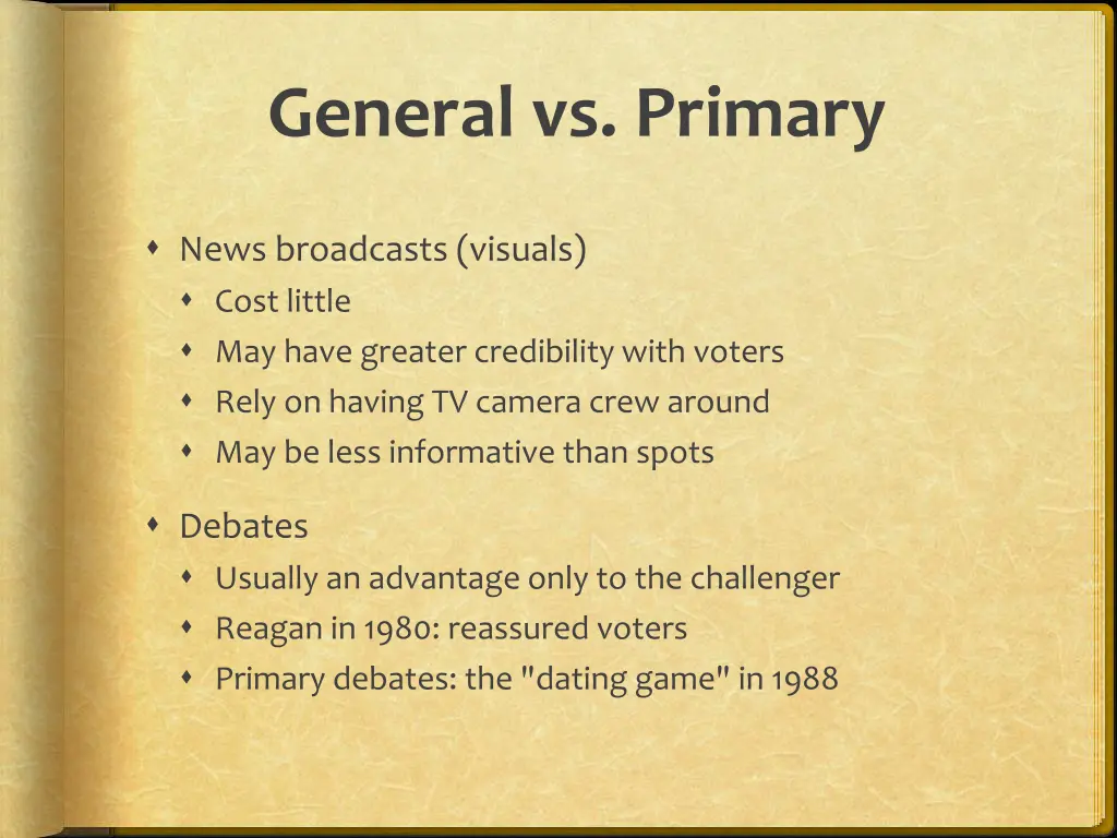general vs primary 3